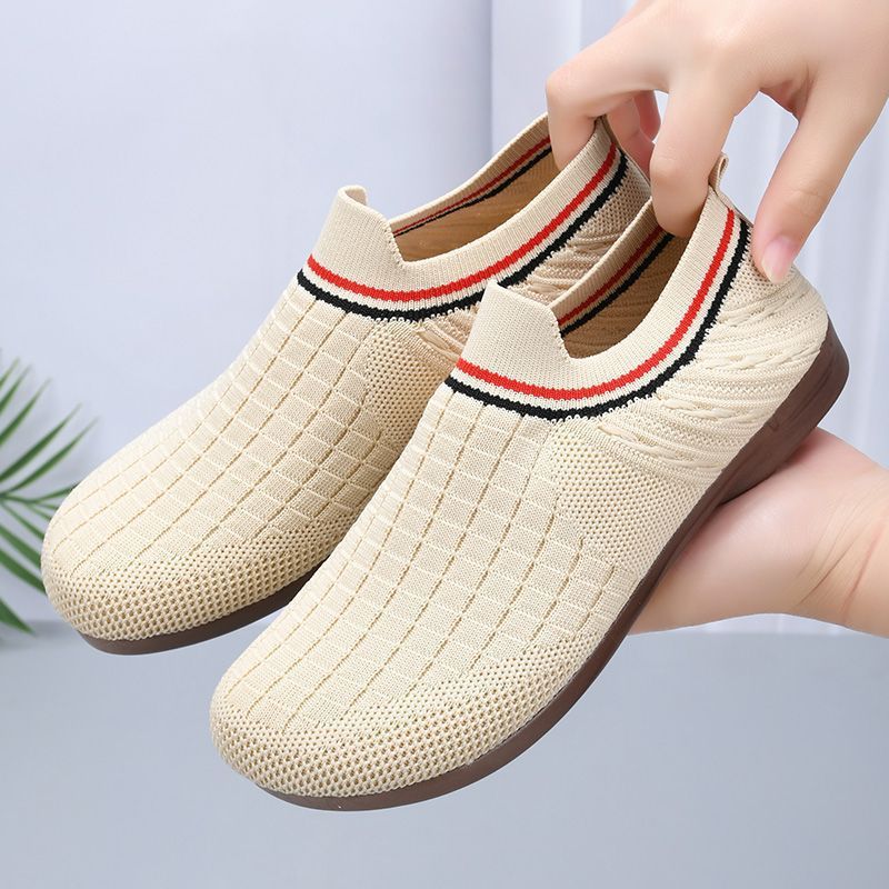 Flyknit-side Casual All-matching Comfortable Non-slip One Pedal Shoes