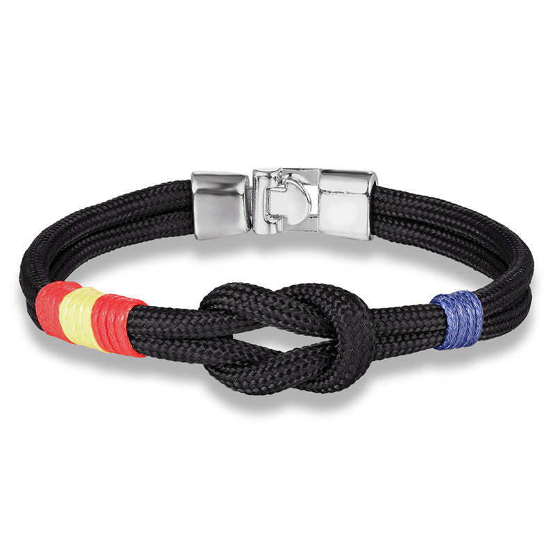 Men and women wear jewelry concentric knot bracelet