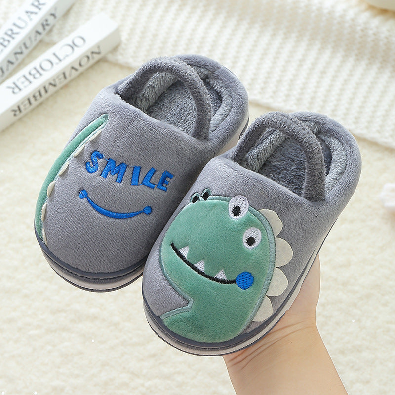 Children's cotton slippers indoor antiskid for boys