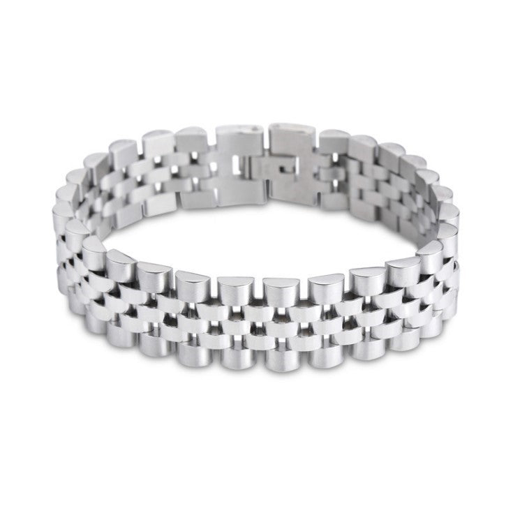 Simple Titanium Steel Business Watch Strap Bracelet