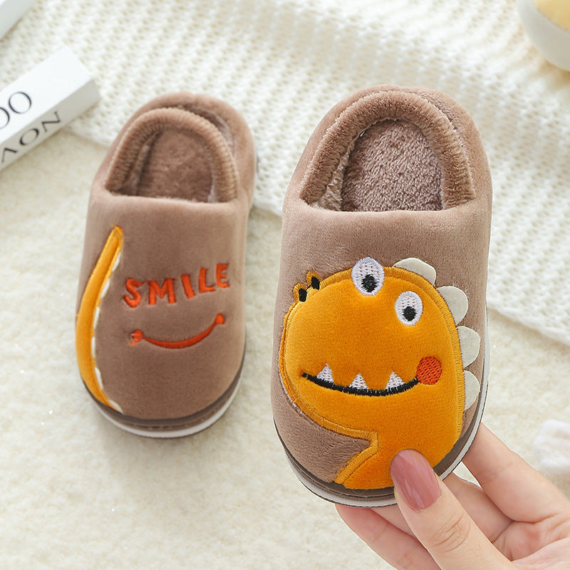 Children's cotton slippers indoor antiskid for boys
