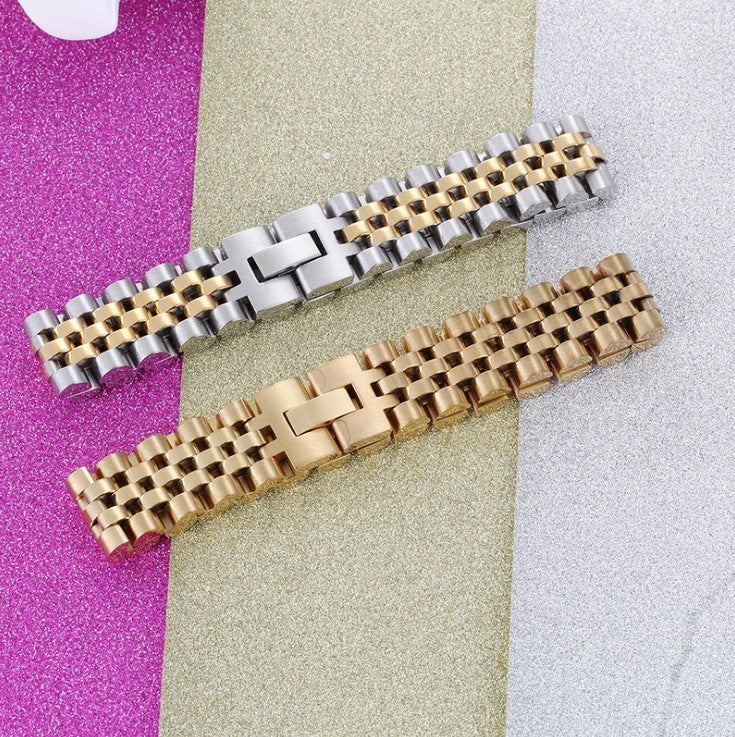 Simple Titanium Steel Business Watch Strap Bracelet