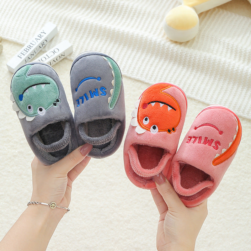 Children's cotton slippers indoor antiskid for boys