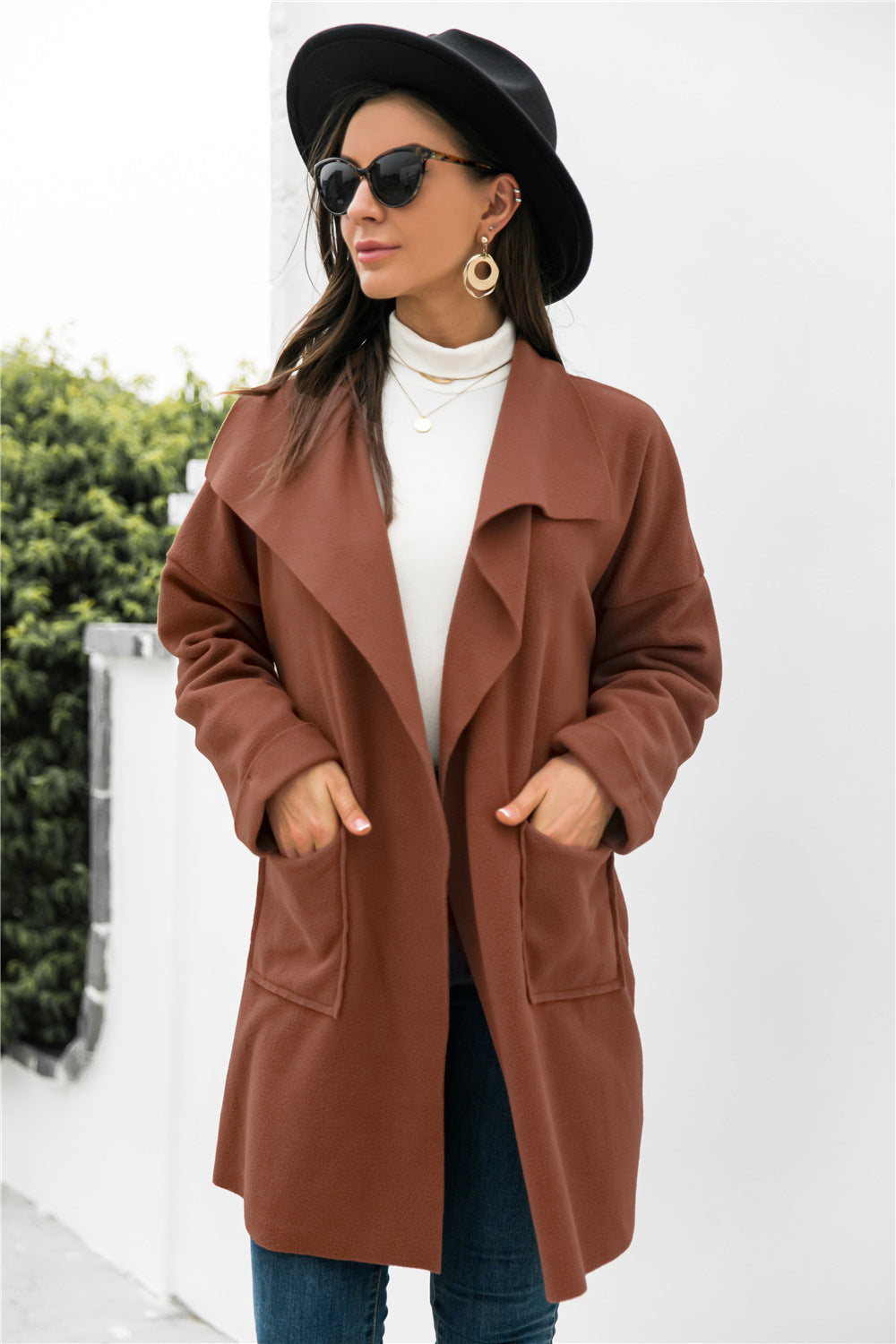 Hot Sale Mauni Solid Color Long Sleeve Jacket