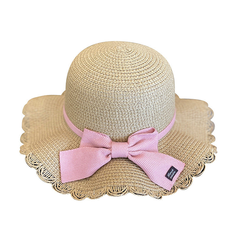 Girls Summer New Straw Hat Bag Set