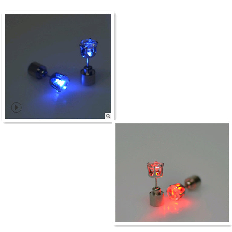 The factory sells Korean version of Haoshi Earrings directly from stock, bar, night club party, tide person led earrings, shining Earrings