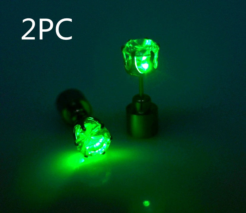 The factory sells Korean version of Haoshi Earrings directly from stock, bar, night club party, tide person led earrings, shining Earrings
