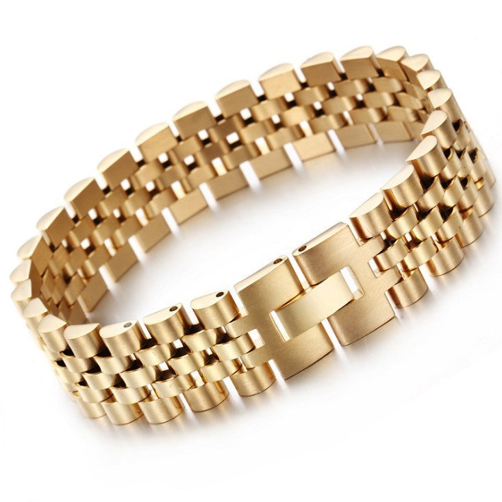 Simple Titanium Steel Business Watch Strap Bracelet