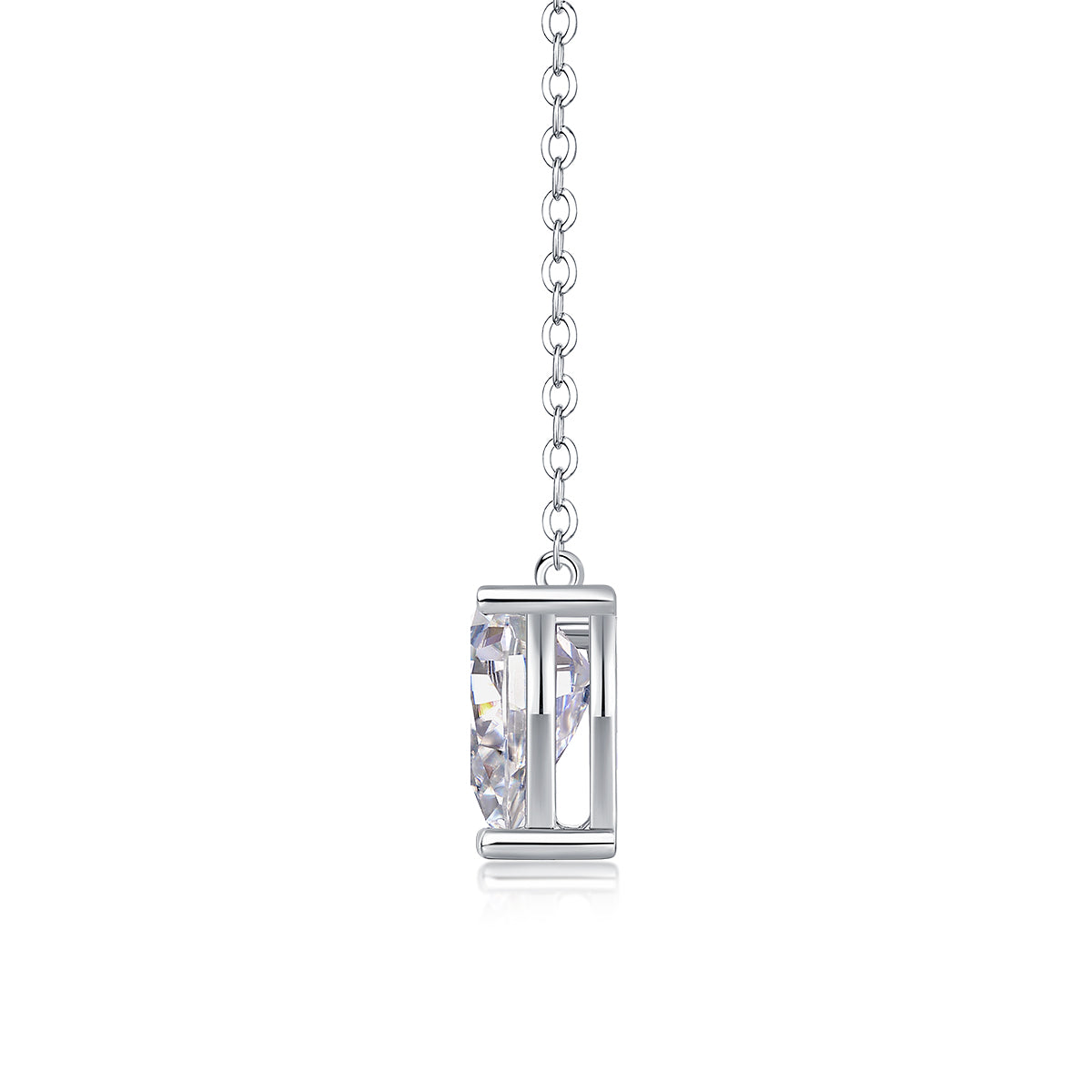 1Water Drop - Fashionable Jewelry Pendant Set With Moissanite S925 Sterling Silver And Platinum-plated Diamond, Moissanite Silver Jewelry Prohibit TikTok sales