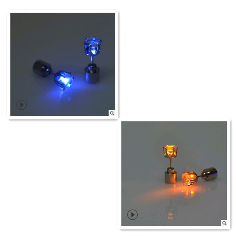 The factory sells Korean version of Haoshi Earrings directly from stock, bar, night club party, tide person led earrings, shining Earrings