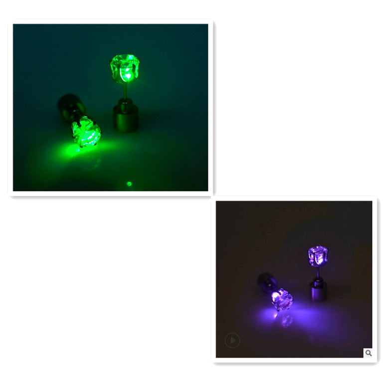 The factory sells Korean version of Haoshi Earrings directly from stock, bar, night club party, tide person led earrings, shining Earrings