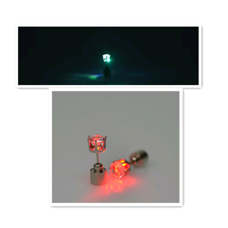 The factory sells Korean version of Haoshi Earrings directly from stock, bar, night club party, tide person led earrings, shining Earrings