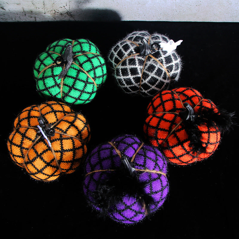 Halloween Pumpkin Ornaments Holiday Party Decorations
