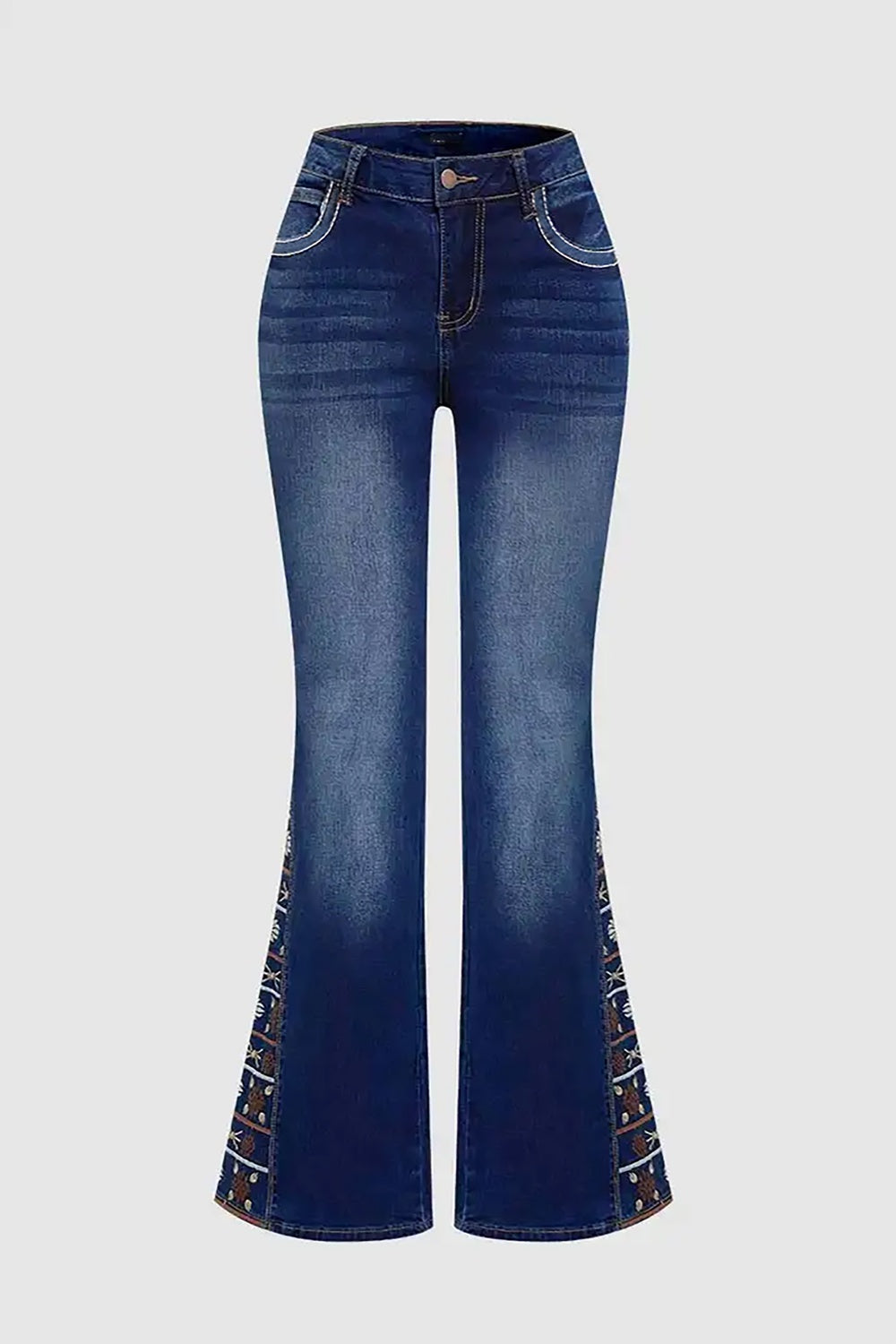 Women's High-Waist Heavily Ripped Jeans, Wide-Leg Full-Length Jeans With A Destroyed Streetwear Finish, Light-Wash Denim For All Seasons Forbidden Platform - Temu