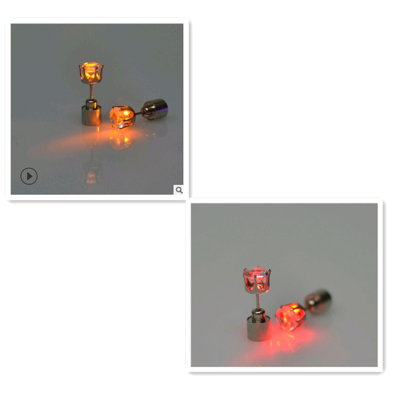 The factory sells Korean version of Haoshi Earrings directly from stock, bar, night club party, tide person led earrings, shining Earrings