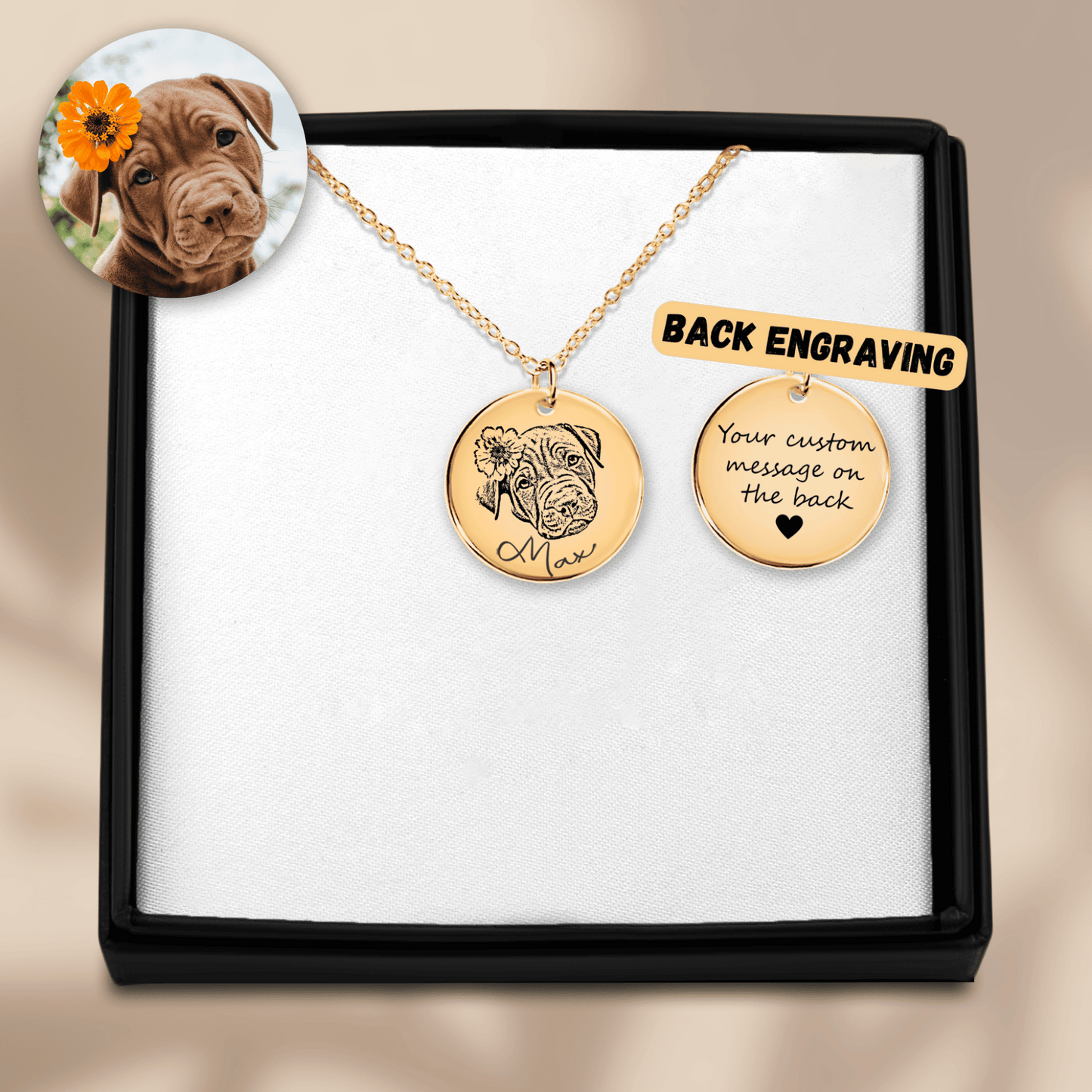 Doggie Portrait Necklace