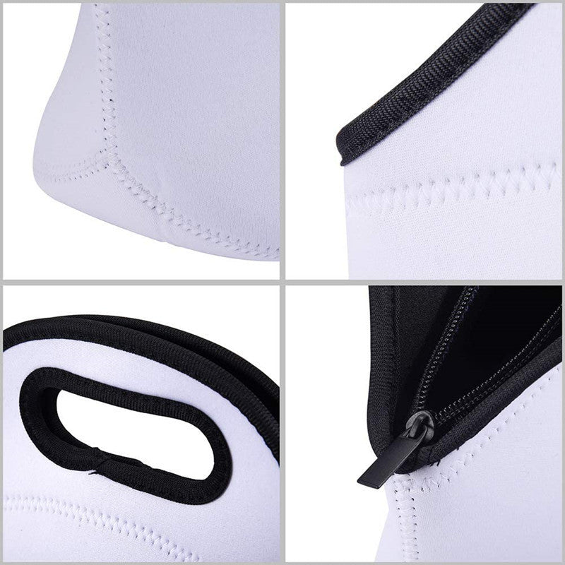 Neoprene White Lunch Bag DIY Graffiti