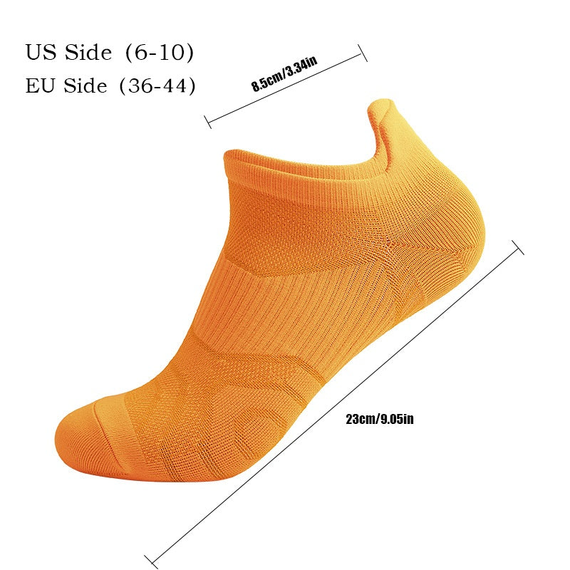 8 Pairs Men Athletic Socks Low Cut Cushion Running Socks Anti-slip And Anti-odor Breathable Comfort For Sports Running Fitness Cycling