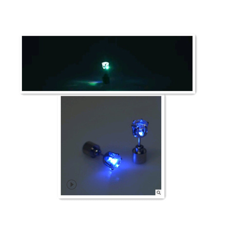 The factory sells Korean version of Haoshi Earrings directly from stock, bar, night club party, tide person led earrings, shining Earrings