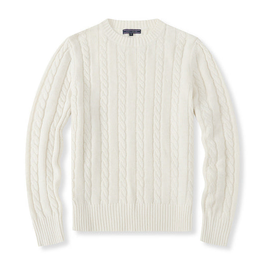 Men's Sports Round Neck Pullover Fashionable Knitted Casual Sweater