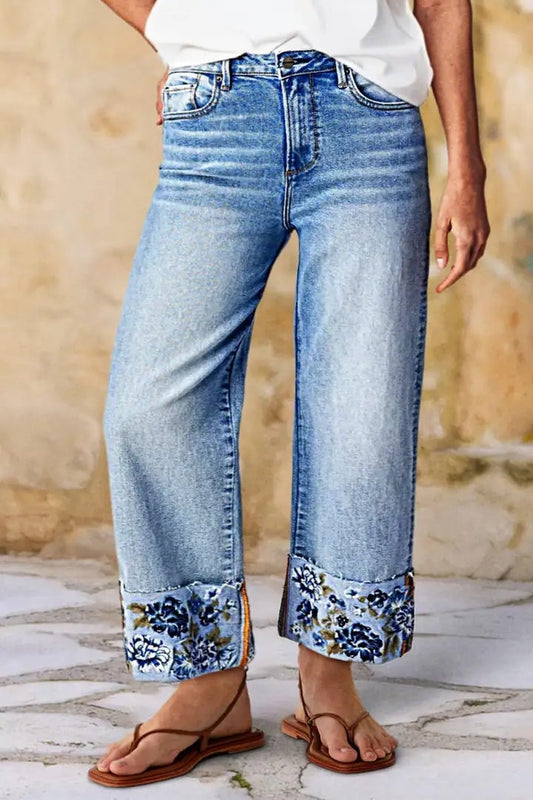 Women's Jeans, Loose Straight-leg Jeans, Casual Light-colored Jeans