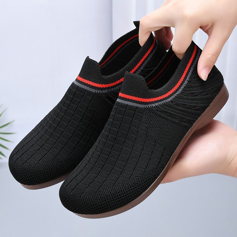 Flyknit-side Casual All-matching Comfortable Non-slip One Pedal Shoes