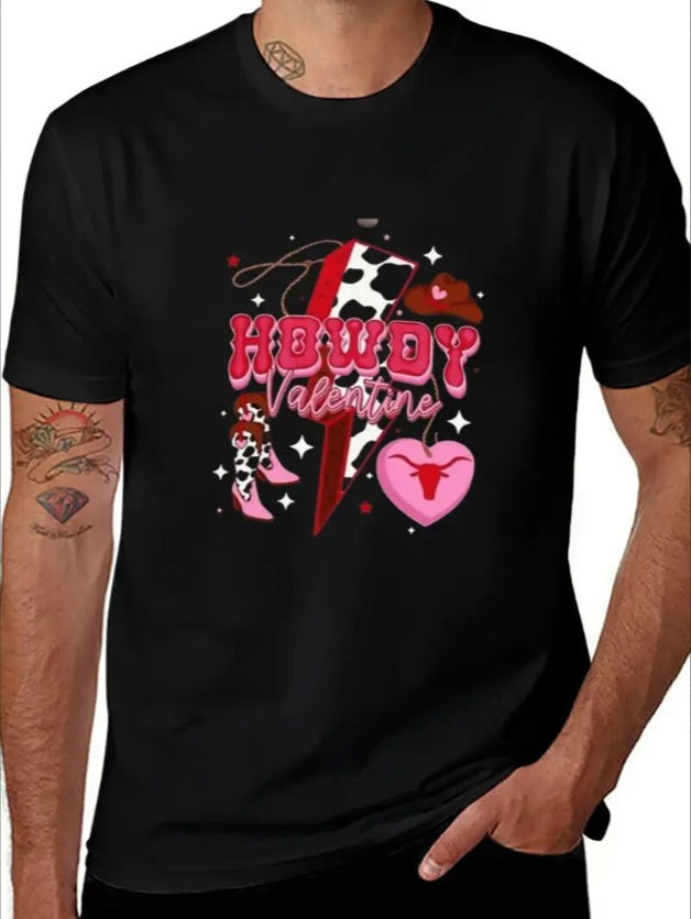 Love Valentine'S Day T-Shirt,   Couple T-Shirt, Couple Christmas, Fashion Casual T-Shirt, Short-Sleeved T-Shirt
