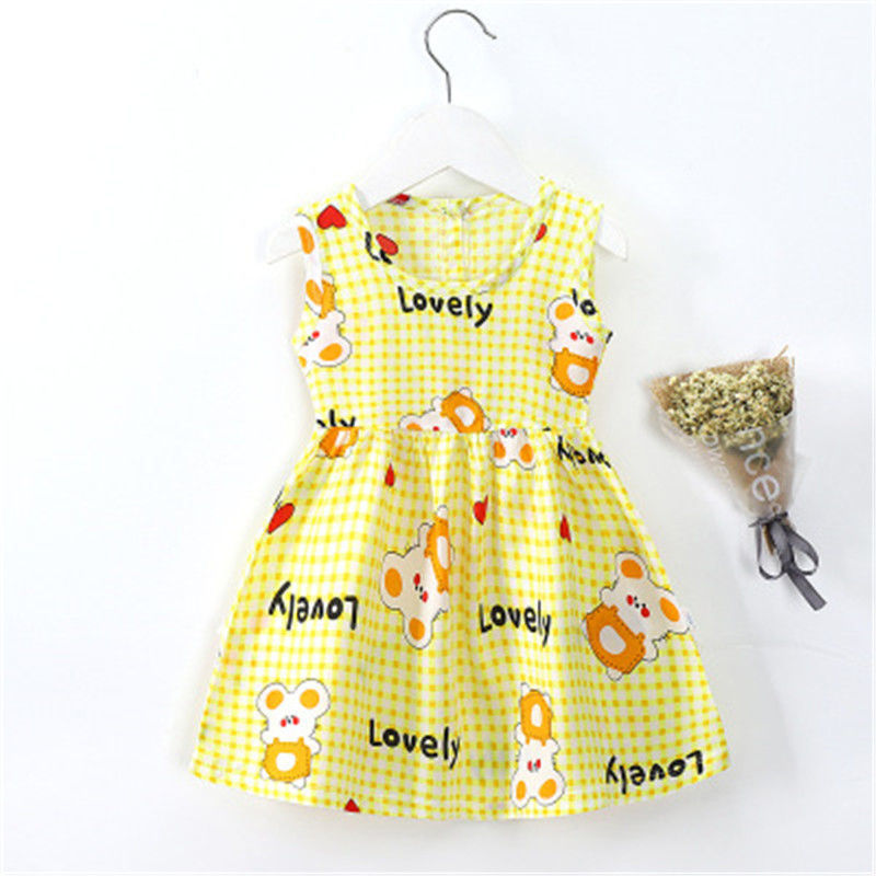 8 Style Baby Girls Dress Summer Cute Cartoon Baby Princess Birthday Party Knitted Dresses Toddler Costume Infant Kids Clothes