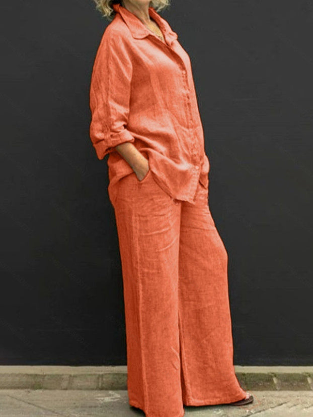 Women's Casual Urban Shirt Set