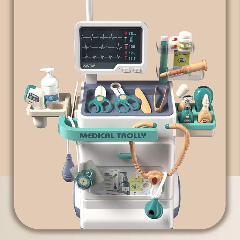 Medical Equipment Treatment Bed X-ray Screen ECG Combination Set With Light And Sound
