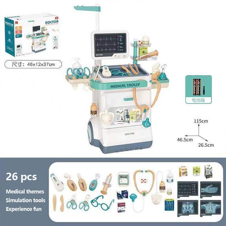 Medical Equipment Treatment Bed X-ray Screen ECG Combination Set With Light And Sound