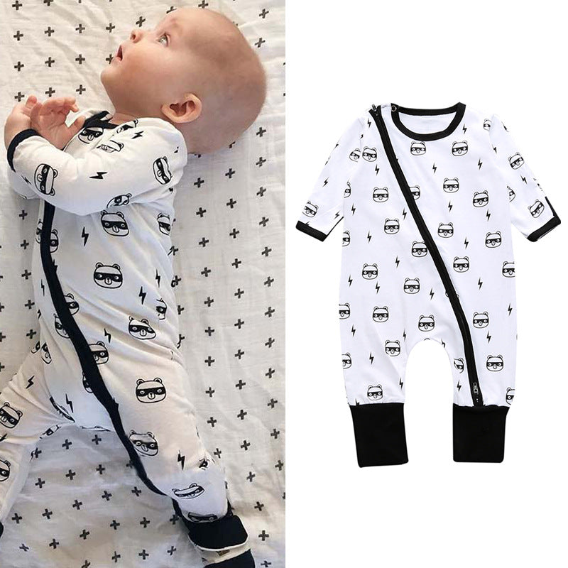 A Bamboo Leaf Cotton Baby Uniform Clothing for Infants and Neonatal Climbing Clothing