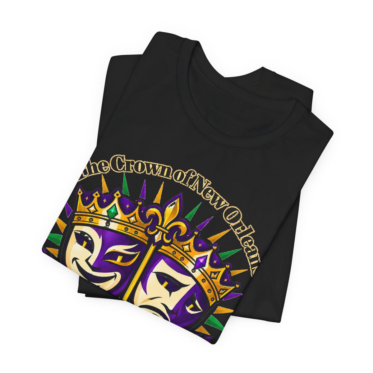 The Crown of New Orleans Premium T Shirt White & Black