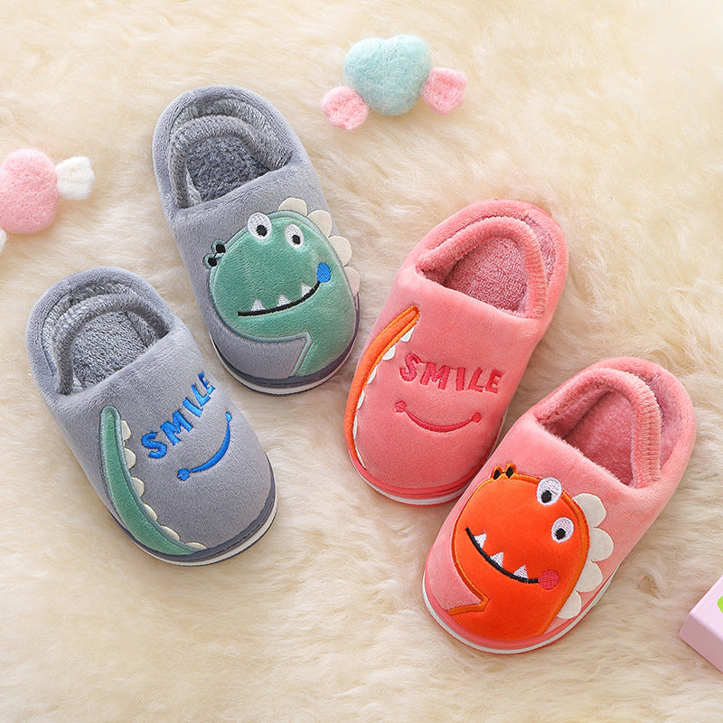 Children's cotton slippers indoor antiskid for boys