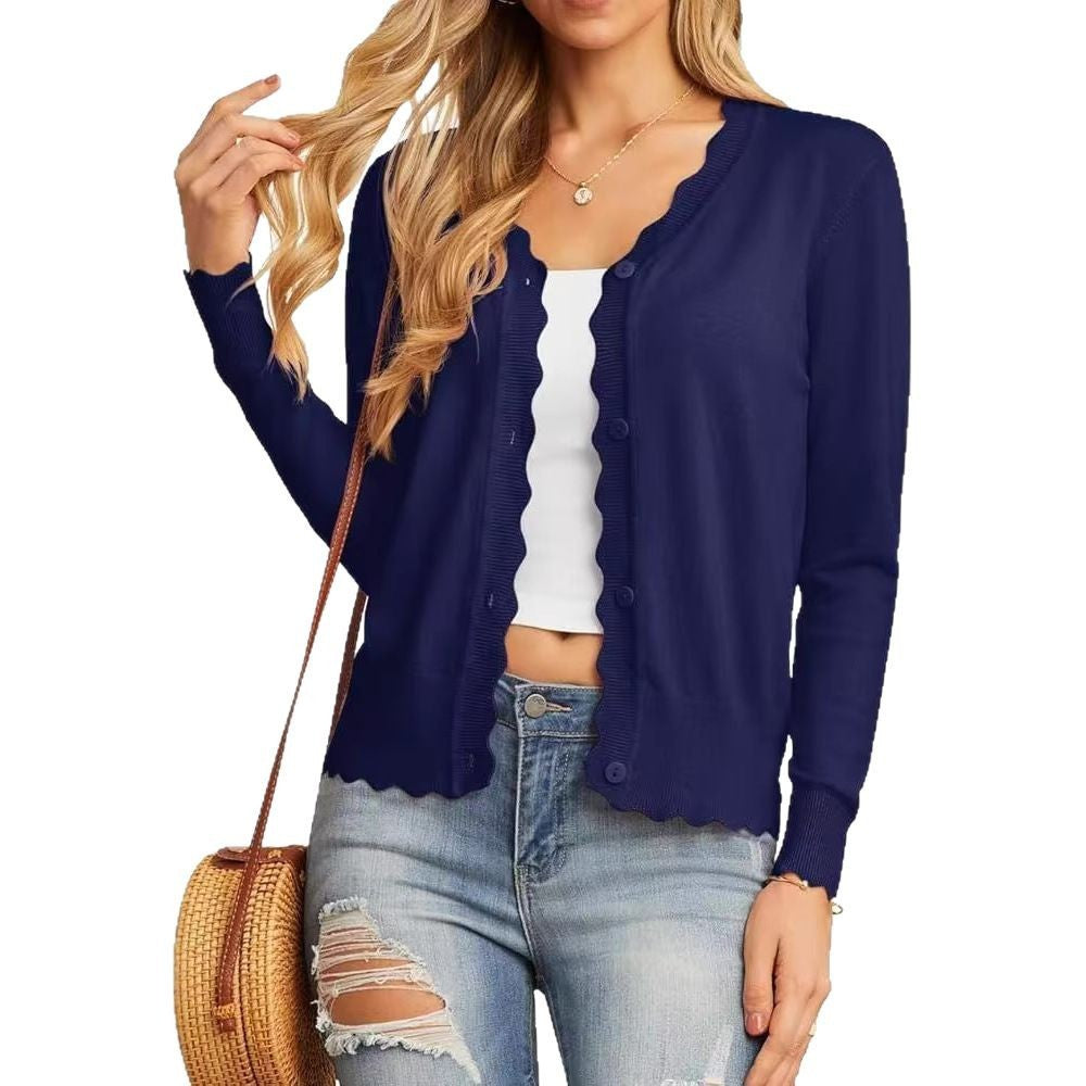 Fashion Short Knitted Cardigan Coat
