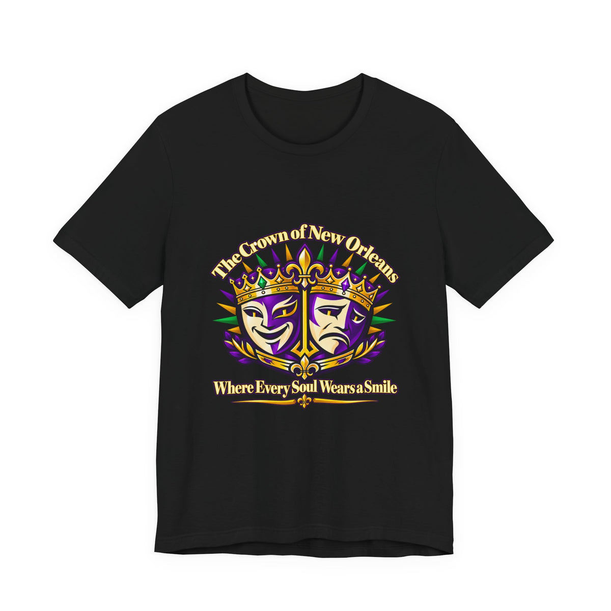 Mardi Gras Two Crowns T-Shirt — “Two Crowns, Two Sides of Life” NOLA Tee
