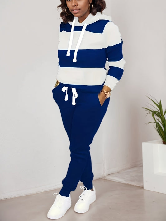 2025 Women's Two-piece Casual Sportswear Set, Long Sleeved Sweatshirt And Sports Pants, Sportswear, Sports Casual Wear
