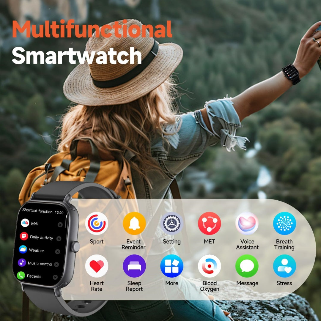 New 2.0-inch Smart Watch With Multiple Sports Modes And Fitness Tracker