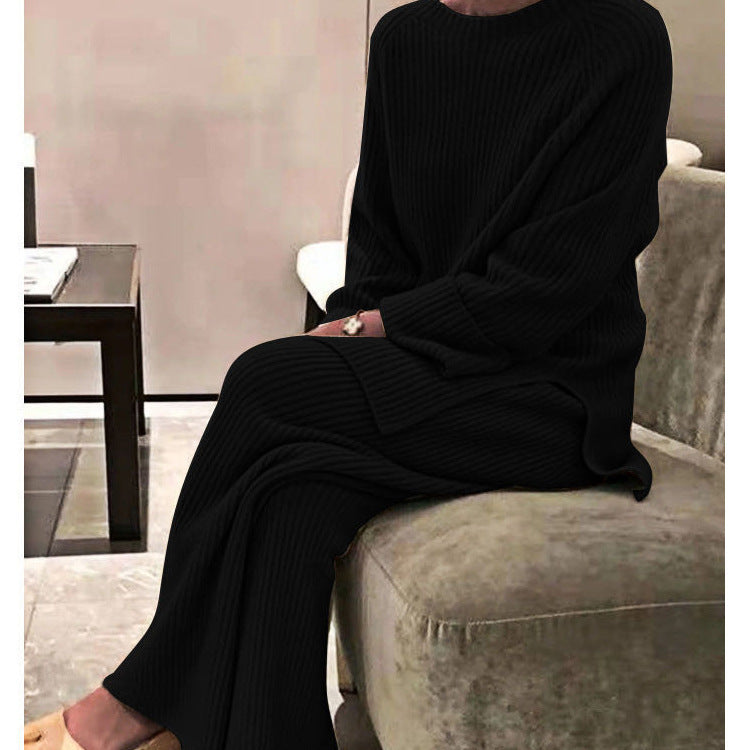 Knit Casual Two-piece Knitted Sweater