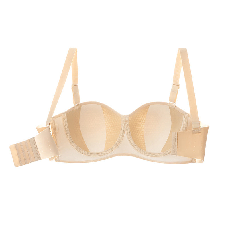 Plus-size Breathable Strapless Womens Bra