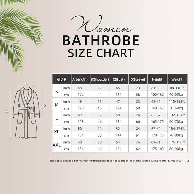 Women Robe Fleece Plush Soft, Fluffy Fuzzy Cozy Warm Lightweight Bathrobe, Shower Spa House Long Robe For Women