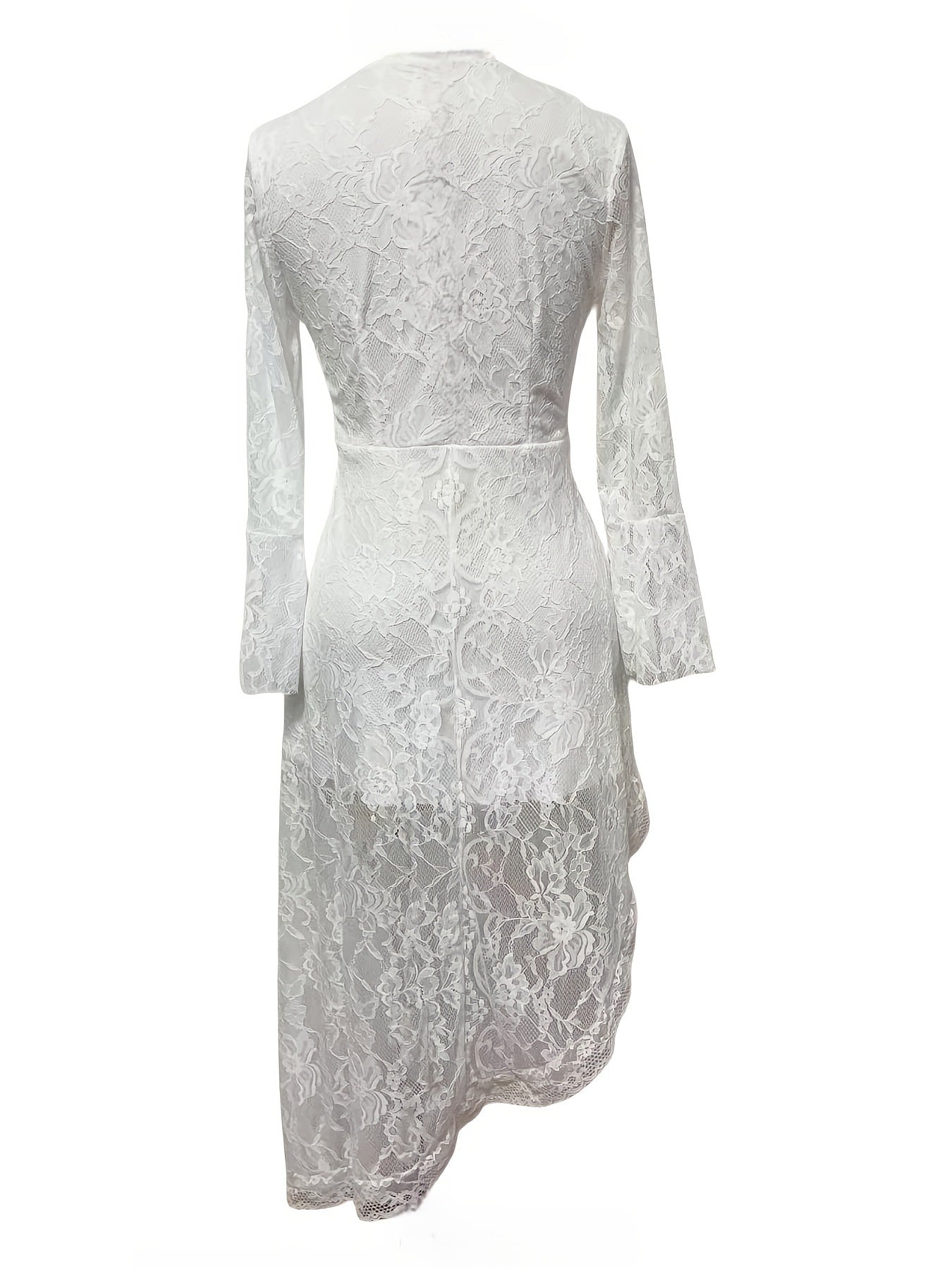 New Women's Vintage Western-style Lace Dress With Irregular Lace Pattern For Music Festivals