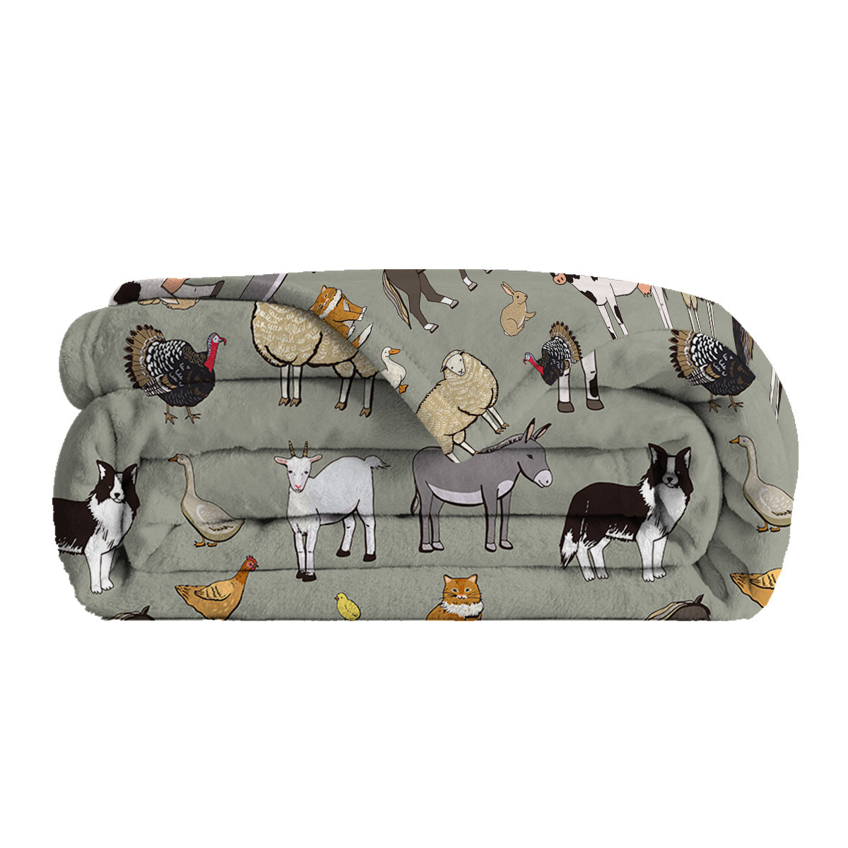 Various Animals Blanket Soft Pig Horse Durable Comfortable Blanket Women Birthday Gift Home Decoration Sofa Couch Office Bed Camping Travel  75x100cm 130x150cm 150x200cm