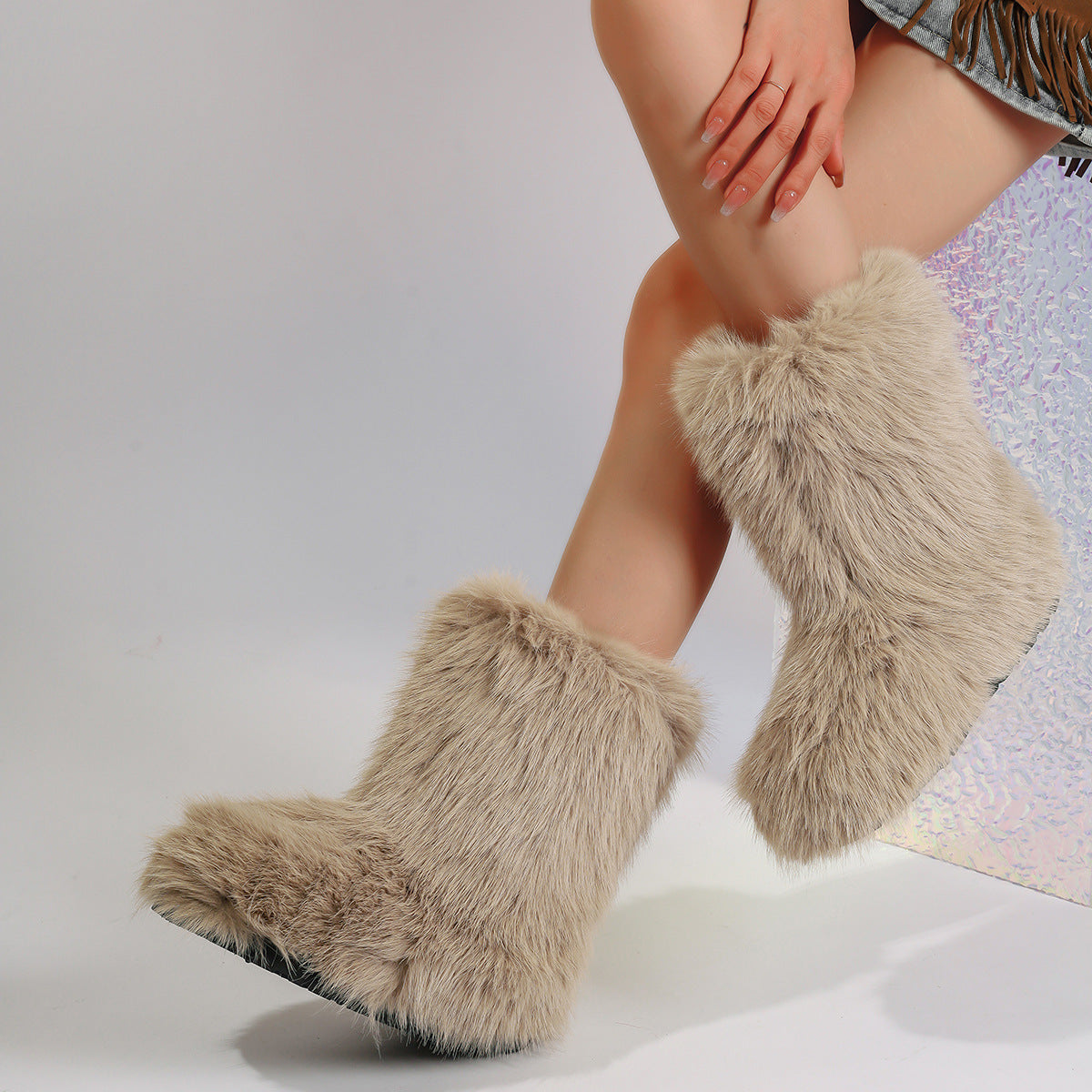 Snow Boots Middle Boots Furry Boots