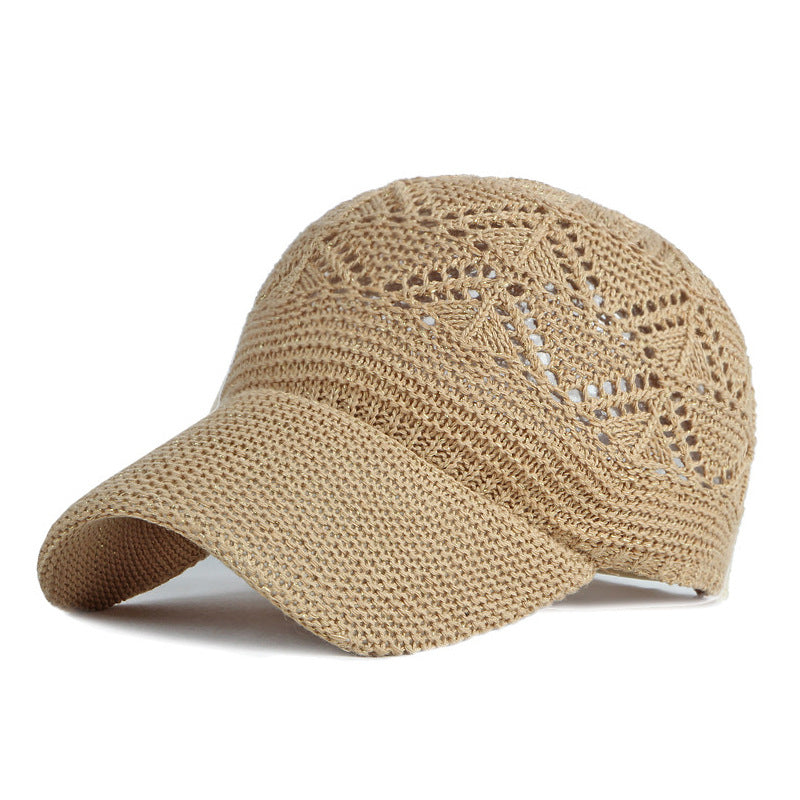 Women's Spring And Summer Outdoor Sun Protection Hollow Out Breathable Sun Hat