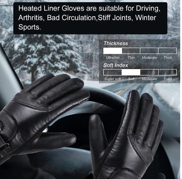 Electric USB Heated Gloves Winter Warming Thermal Ski Snow Hand Warm Windproof
