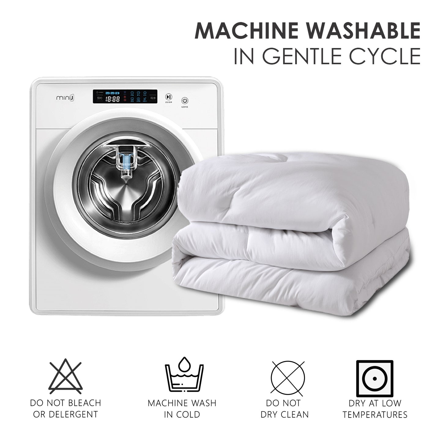 Polyester Brushed Single Quilt Core, Dot Quilting, Microfiber Filling, Suitable For All Seasons, Down Quilt Alternative, Breathable And Warm,CPC Children Certified