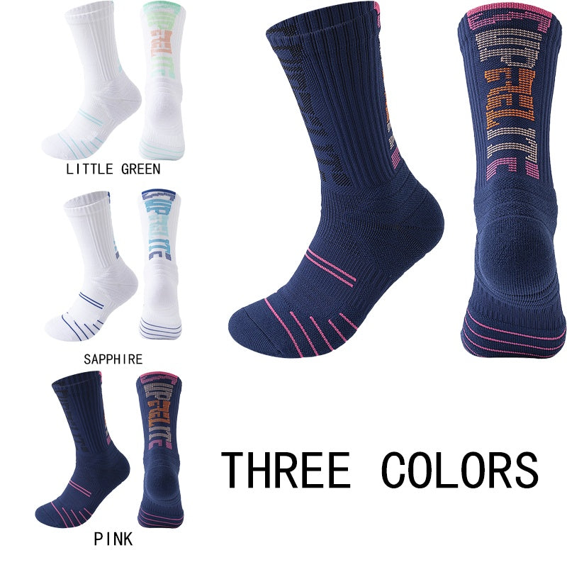 3 Pairs Men  Compression Running Socks Crew Athletic Hiking Wicking Anti Blister Cushioned Anti-odor And Breathable For Running Hiking Cycling