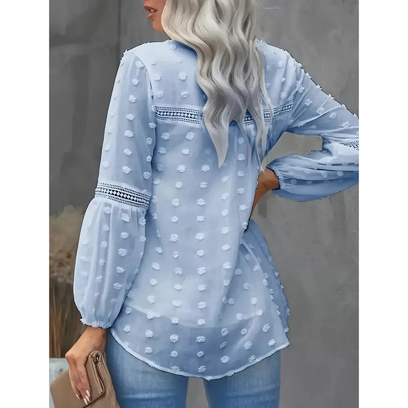 Womens Business Casual Tops Long Sleeve V Neck Dressy Office Work Fall Shirt Blouse