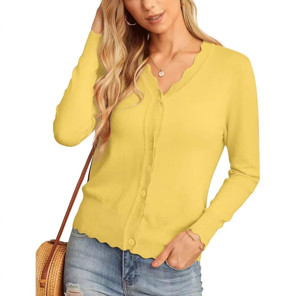 Fashion Short Knitted Cardigan Coat